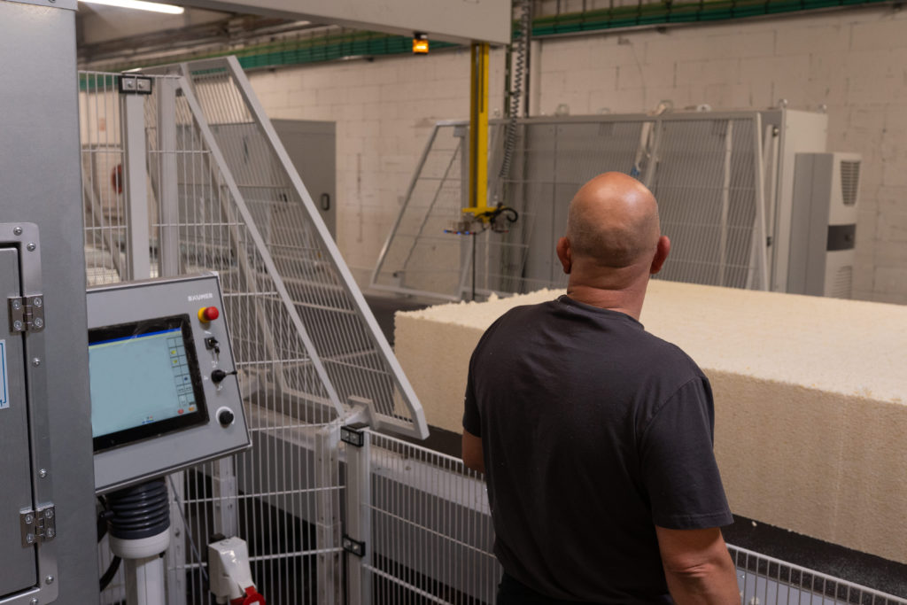 Operator at cutting machinery